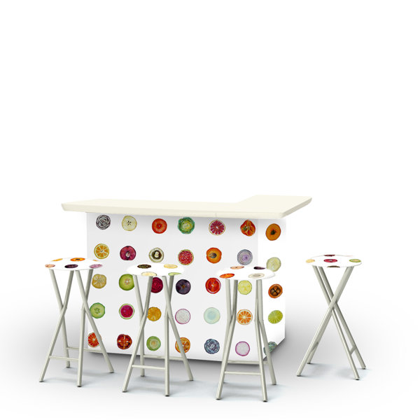 Best of Times Bar Set with Stools Wayfair